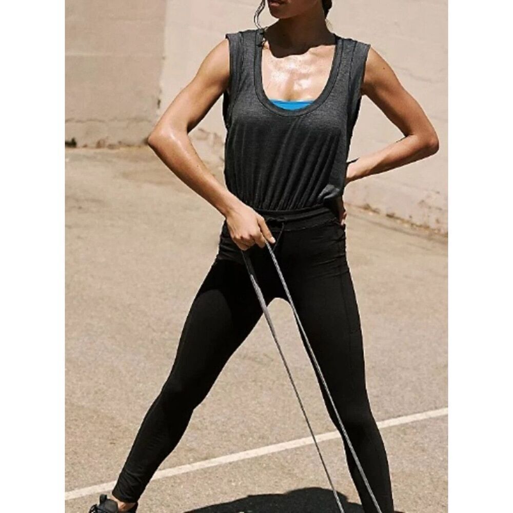 FP Movement OB1697039 Women's Sz S Black Off To The Races 1-Pc Jumpsuit - Picture 10 of 12